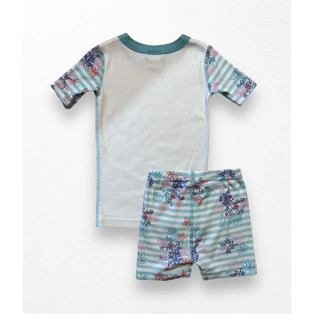 Hanna Andersson x Disney Ariel Organic Shortie PJ's, Size 5